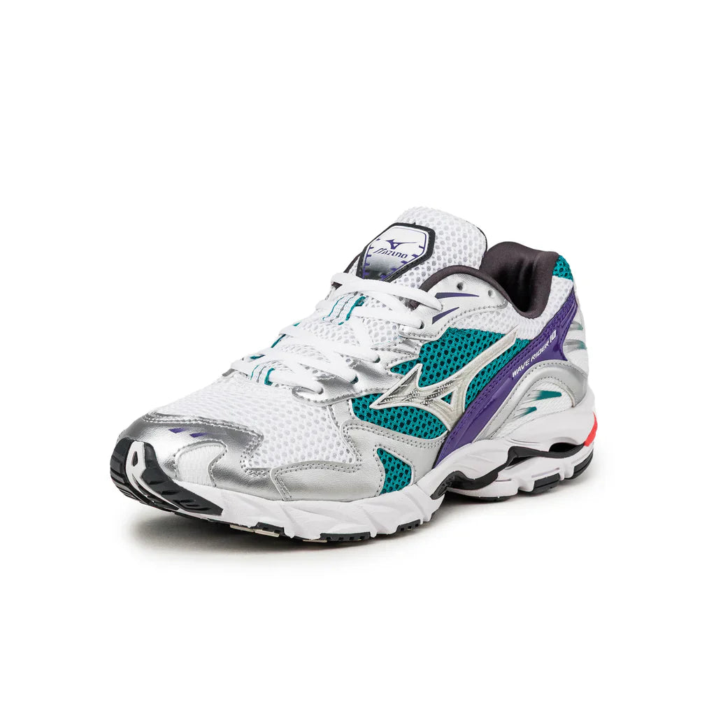 Mizuno wave rider 10 sport White / Silver / Teal Blue