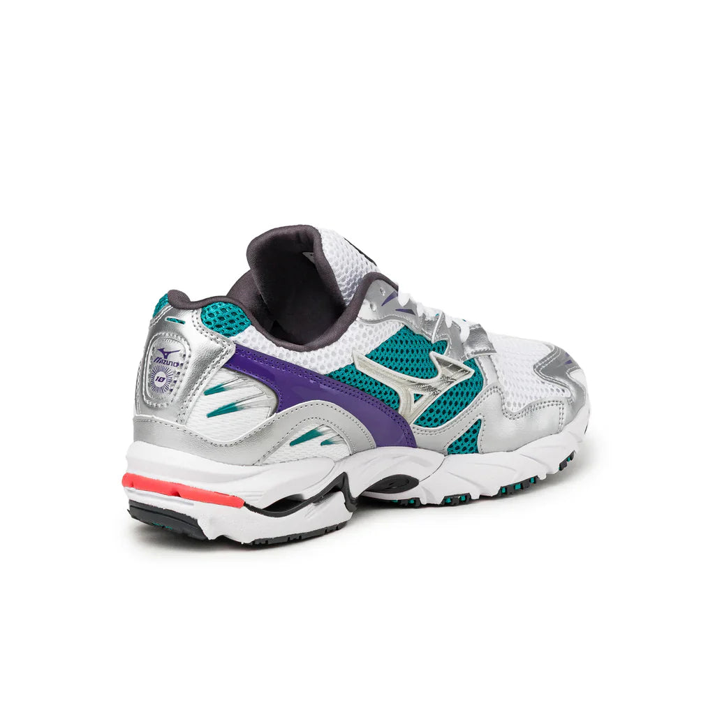 Mizuno wave rider 10 sport White / Silver / Teal Blue